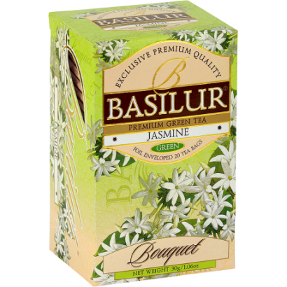Herbata zielona JASMINE w saszetkach 25x1,5g - Basilur