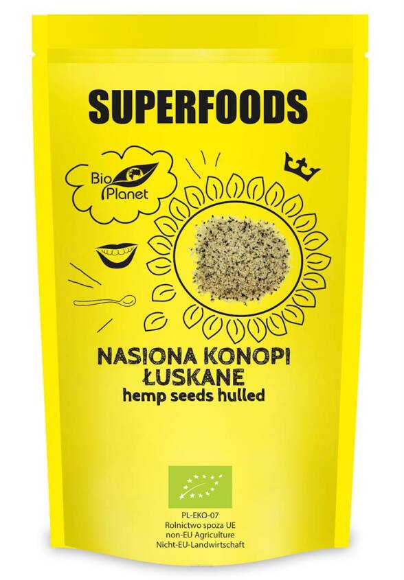 NASIONA KONOPI ŁUSKANE BIO 200 g - BIO PLANET