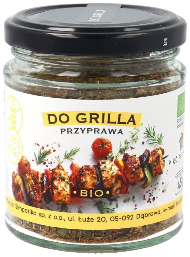 Przyprawa do grilla BIO 45 g - Pięć Przemian
