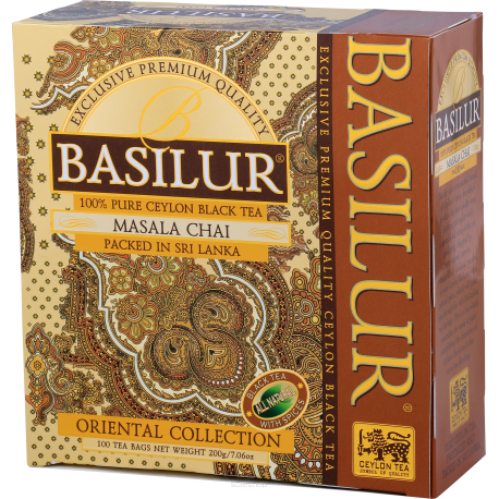 Herbata czarna z dodatkami Masala Chai Oriental Collection saszetki 100 X 2g Basilur