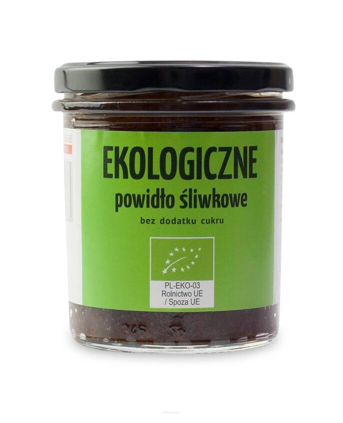 POWIDŁO ŚLIWKOWE BEZ DODATKU CUKRU BIO 340 g - KAMIONNA