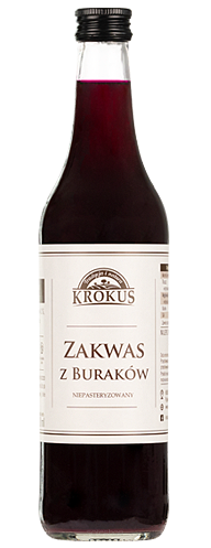 ZAKWAS Z BURAKÓW NIEPASTERYZOWANY 500 ml - KROKUS