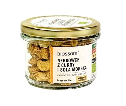 ORZECHY NERKOWCA Z CURRY I SOLĄ MORSKĄ BIO 120 g - BIOSSOM