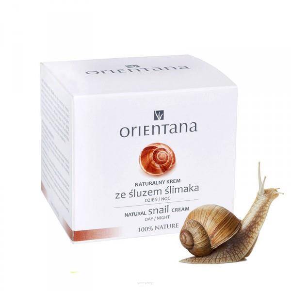 NATURALNY KREM ZE ŚLUZEM ŚLIMAKA NA DZIEŃ I NA NOC 50ml ORIENTANA